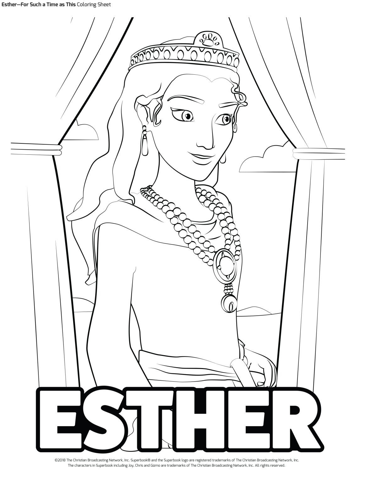 Free Printable Esther Coloring Pages