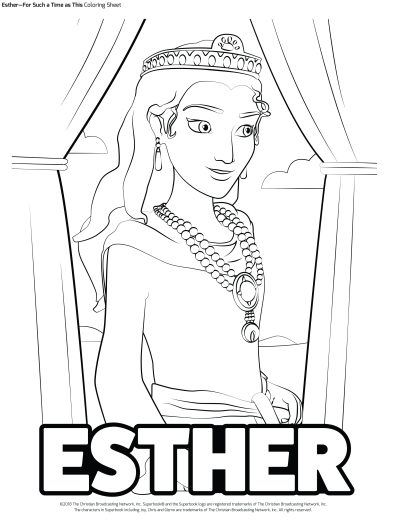 Esther Coloring Sheet – Superbook Academy