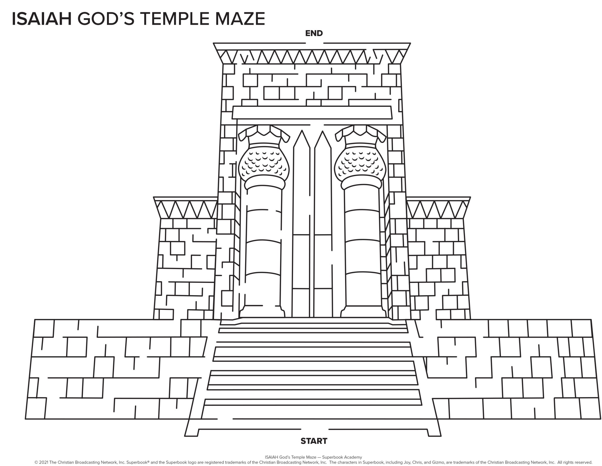 Isaiah God’s Temple Maze – Superbook Academy